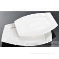 eco friendly decal hand made creamy white creative rectangular plate